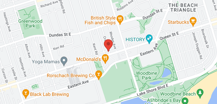 map of 1572 QUEEN ST E